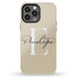 Monogram Personalized Light Solid iPhone Case